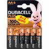 ΜΠΑΤΑΡΙΑ AΑ DURACELL PLUS 100% 4+2TEM