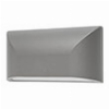 EUROLAMP ΑΠΛΙΚΑ ΤΟΙΧΟΥ LED SLIM 6W IP65 220-240V 4000K 220X51X113MM ΓΚΡΙ PRO 145-52076