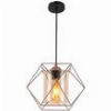 GEYER ΦΩΤΙΣΤΙΚΟ IRON E27 200X210 ΚΑΛΩΔΙΟ 2.5M ΜΑΥΡΟ AMBER GLASS