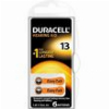 DURACELL ZINC BATTERY ZA13 6 BUTTON CELL FOR HEARING AID 6PCS