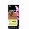 DURACELL ZINC BATTERY ZA10 BUTTON CELL FOR HEARING AID 6PCS