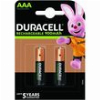 DURACELL RECHARGEABLE BATTERY R03 AAA 900MAH NIMH 2PCS