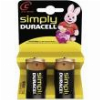 ΜΠΑΤΑΡΙΑ DURACELL SIZE C SIMPLY 2ΤΕΜ
