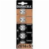 DURACELL LITHIUM BUTTON BATTERY DL2016 / CR2016 3V 5 PCS