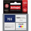 ACTIVEJET AH-703CR ΜΕΛΑΝΙ ΣΥΜΒΑΤΟ ΜΕ HP 703 CD888AE PREMIUM 21 ML COLOUR