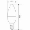 ΛΑΜΠΤΗΡΑΣ GEYER LED C35 2.5W E14 3000K 250LM