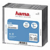 HAMA 51275 SLIM CD JEWEL CASE, PACK OF 10, TRANSPARENT/BLACK