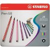 ΜΑΡΚΑΔΟΡΟΙ STABILO 6820-6 METAL 20ΤΕΜ