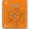 ZINK AIR BATTERY GP ZA13 1PC BUTTON FOR HEARING AIDS 6ΤΜΧ