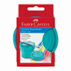 FABER-CASTELL DRAWING CUP, FOLDING, TURQUOISE