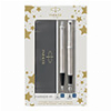 PARKER IM BRUSHED METAL DUO SET FOUNTAIN & PEN FINE