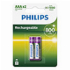 PHILIPS R03B2Α80/GRS HR03 AAA 800MAH 1.2V 2ΤΜΧ