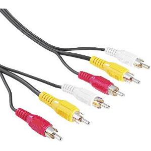 HAMA 43134 AUDIO/VIDEO CABLE 2X3 CINCH 2M