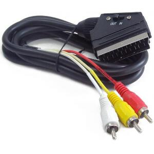 CABLEXPERT CCV-519-001 BIDIRECTIONAL RCA TO SCART AUDIO VIDEO CABLE 1.8M