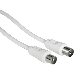 HAMA 11906 ANTENNA CABLE COAX PLUG - COAX SOCKET 85DB 5M WHITE