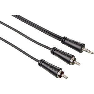 HAMA 122296 AUDIO CABLE 3.5MM JACK PLUG - 2 RCA PLUGS STEREO 3M