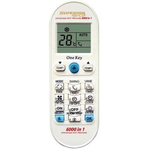 SUPERIOR AIRCO 6000 IN 1 UNIVERSAL AIR CONDITION REMOTE CONTROL