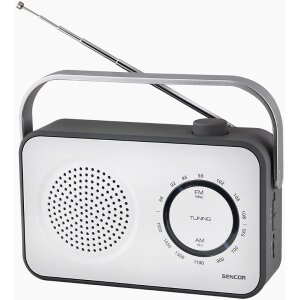 SENCOR SRD 2100W PORTABLE FM / AM RADIO RECEIVER WHITE