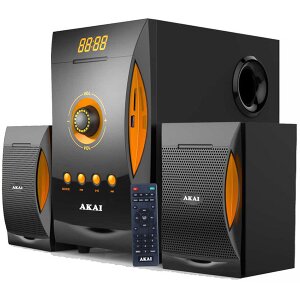 AKAI SS032A-3515 MULTIMEDIA 2.1 SPEAKERS 38W WITH BLUETOOTH USB SD AND RADIO