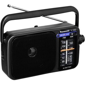 PANASONIC RF-2400DEG-K PORTABLE AM/FM RADIO BLACK