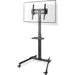 NEDIS TVSM5100BK TV FLOOR STAND 32-55'' MAXIMUM SUPPORTED SCREEN WEIGHT:35KG STEEL BLACK