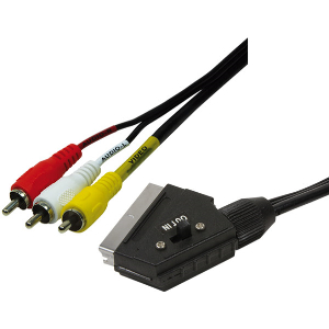 LOGILINK CA1029 SCART TO RCA CABLE 1X SCART MALE - 3X RCA MALE 2M