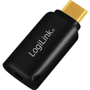 LOGILINK UA0356 USB 3.2 AUDIO ADAPTER USB C/M TO 3.5 MM/F BLACK
