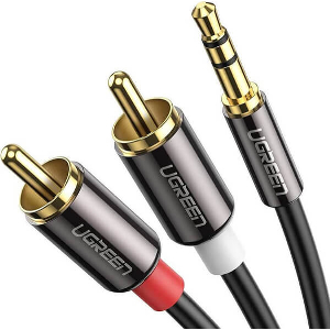 CABLE AUDIO 3.5MM M/2XRCA M 3M UGREEN AV116 10590