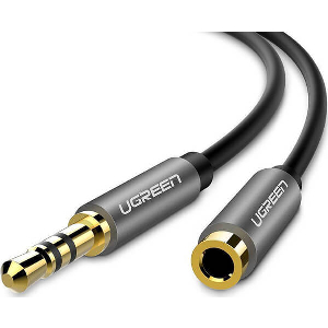 CABLE AUDIO 3.5MM M/F 2M UGREEN AV118 10594