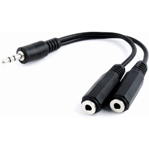CABLEXPERT CCA-415-0.1M 3.5MM AUDIO SPLITTER CABLE 10CM BLACK