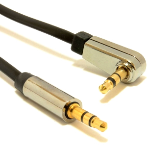 CABLEXPERT CCAP-444L-6 RIGHT ANGLE 3.5MM STEREO AUDIO CABLE 1.8M