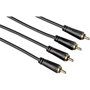 HAMA 122285 AUDIO CABLE 2 RCA PLUGS - 2 RCA PLUGS GOLD-PLATED 10 M