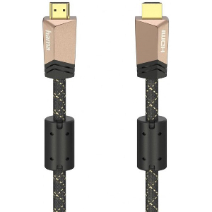 HAMA 205025 PREMIUM HDMI CABLE WITH ETHERNET PLUG - PLUG FERRITE METAL 1.5 M