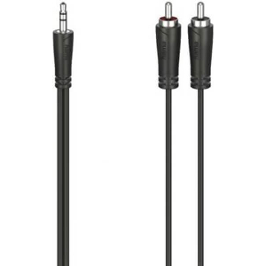 HAMA 205112 AUDIO CABLE, 3.5 MM JACK PLUG - 2 RCA PLUGS, STEREO, 5.0 M