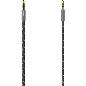 HAMA 205130 AUDIO CABLE 3.5 MM JACK PLUG - PLUG STEREO METAL GOLD-PLATED 1.5M