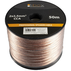 LIBOX LB0009-50 SPEAKER CABLE 2X2,50MM 50M