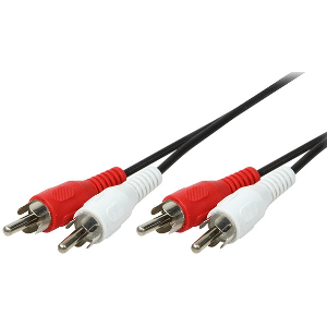 LOGILINK CA1040 AUDIO CABLE 2X2 CINCH MALE 5M