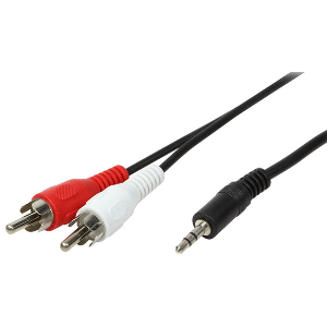 LOGILINK CA1042 AUDIO CABLE 1X 3.5MM MALE TO 2X CINCH MALE 1.5M