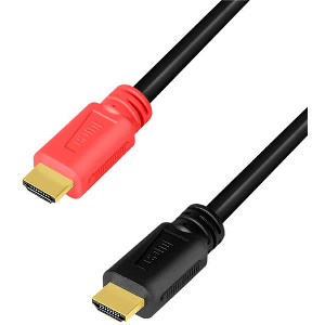 LOGILINK CHV0100 HDMI CABLE, A/M TO A/M, 4K/60 HZ, AMP, BLACK, 10 M