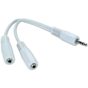 CABLEXPERT CCA-415W 3.5MM AUDIO SPLITTER CABLE 10CM JACK