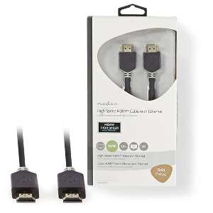 NEDIS CVBW34000AT30 HIGH SPEED HDMI CABLE WITH ETHERNET HDMI CONNECTOR 3.0M ANTHRACITE