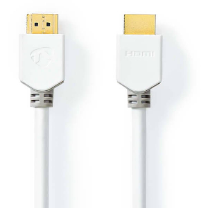 NEDIS CVBW34000WT15 HIGH SPEED HDMI CABLW WITH ETHERNET 4K@60HZ 18GBPS 1.50M WHITE