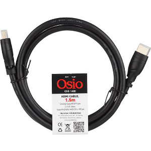 OSIO OSK-1480 ΚΑΛΩΔΙΟ HDMI ULTRA HIGH SPEED 2.1 4K/8K 48 GBPS ΜΕ ETHERNET ΑΡΣΕΝΙΚΟ ΣΕ ΑΡΣΕΝΙΚΟ 1.5M