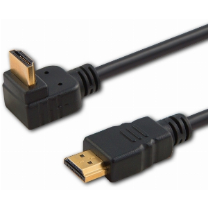 SAVIO CL-109 HDMI (M) V2.0 CABLE COPPER, ANGLED 3M BLACK