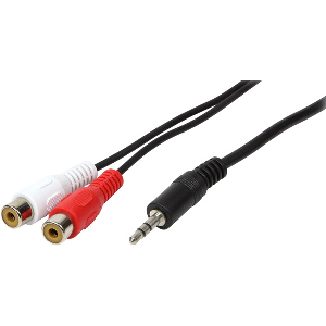 LOGILINK CA1045 AUDIO CABLE 1X 3.5MM MALE TO 2X CINCH FEMALE 5M