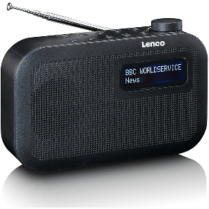 LENCO PDR-016BK - PORTABLE DAB+/FM RADIO WITH BLUETOOTH - BLACK