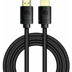BASEUS CABLE HDMI 2.1 8K/60HZ HDR 48GBPS 2M BLACK