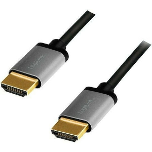 LOGILINK CHA0102 HDMI CABLE A/M TO A/M 4K/60 HZ ALU BLACK/GREY 3M