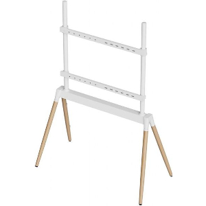 GEMBIRD TV FLOOR STAND 55'-86' WHITE/WOOD MAX VESA 600X400 TVS-86F-01-W