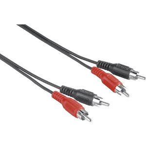 HAMA 205086 AUDIO CABLE 2 RCA PLUGS - 2 RCA PLUGS 2.5 M